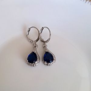 Blue sapphire earrings